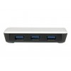 StarTech USB 3.0 to Gigabit Ethernet NIC Network Adapter with 3 Port Hub White - USB 3 Ethernet