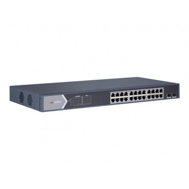 Switch Hikvision 24 Puertos POE+ No amd.10/100/1000Mbps 2SFP 225W
