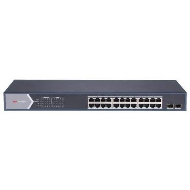 Switch Hikvision Poe+ 24ch 2 SFP Adminitrable 370W L2