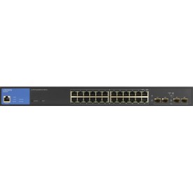 Switch Linksys 24-Port Managed POE+ 4 1G SFP 250W TAA