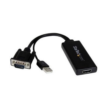 StarTech VGA to HDMI Portable Adapter Converter w/ USB A