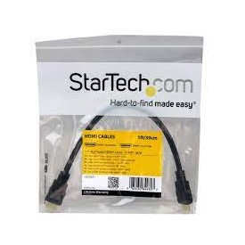 Cable StarTech HDMI de alta velocidad, 30cm, 2x HDMI Macho, Negro, Ultra HD 4k x 2k