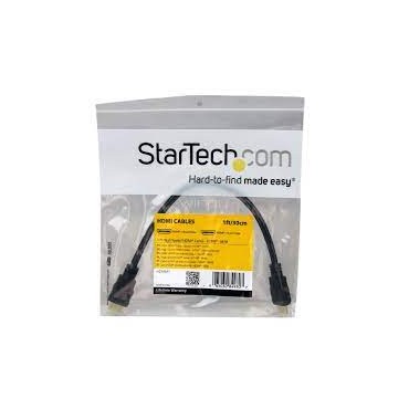 Cable StarTech HDMI de alta velocidad, 30cm, 2x HDMI Macho, Negro, Ultra HD 4k x 2k