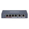 Switch Hikvision 4 Puertos 1 HiPOE + 2 x 10/100 Mbps 45W 300mt Sma