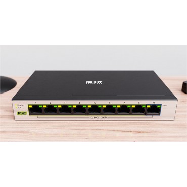 Switch Nexxt Vertex V900P 9 Port PoE+, Giga 60W NSW-V900P