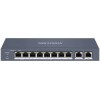 Switch Hikvision 8 Puertos 2 HiPOE + 2 x 10/100 Mbps 45W 300mt Sma