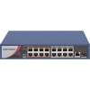 Switch Hikvision 16 puertos POE+ No adm. 1 SFP Uplink 250mt 130W