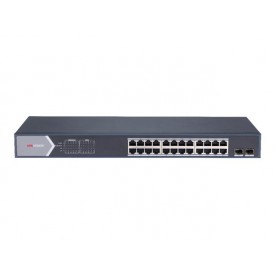 Switch Hikvision POE+ Adm. 24 puertos 300mt 230W 1 Uplink 1 SFP