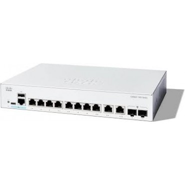 Switch Cisco Catalyst 1300 8-port GE Ext PS 2x1G