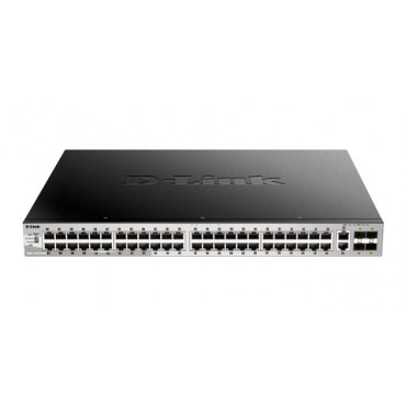 Switch D-Link 48 10/100/1000Base-T PoE Ports + 2 DGS-3130-54PS