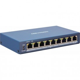 Switch Hikvision 8 Port POE+1 Gigabit Smart No Amd. 300mt 60W