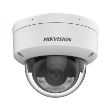 Cámara Hikvision Domo 4MP DualLight 2.8mm 30mt AcuSense IP67 IK10 WDR POE