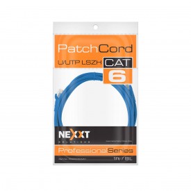 Patch Cord Nexxt U/UTP, cat6, 1mt, azul