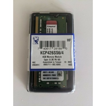 Memoria Ram Kingston 4GB 2666MHZ DDR4 Sodimm